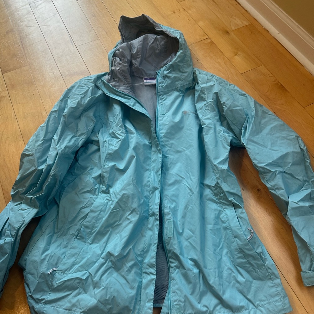 Columbia light  Blue Hooded Jacket